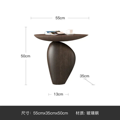 Side Table - Cobblestone Wooden Small