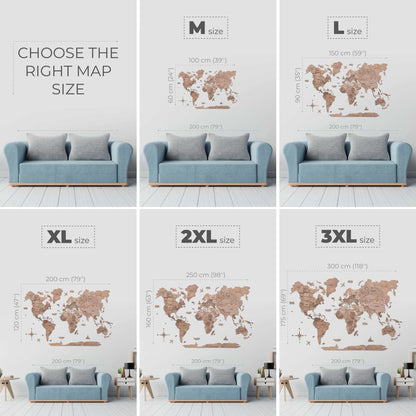 Bundle: Map, Photo Frames, Flags and Airplanes Pins