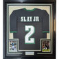 Framed Autographed/Signed Darius Slay Jr. 35x39 #2 Philadelphia Black Football Jersey JSA COA