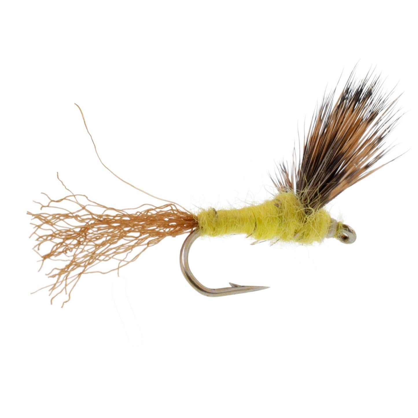 Sparkle Dun Pale Morning Dun PMD Yellow Body Mayfly 12 Flies Hook size 14