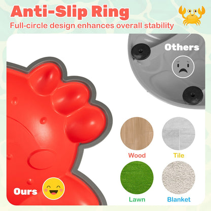 Stepping Stones for Kids 9 Pieces Non-Slip Toddler Stepping Stones Balance Sensory Toys-Multicolor