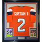 Framed Autographed/Signed Patrick Surtain II 35x39 Denver Orange Football Jersey JSA COA #2