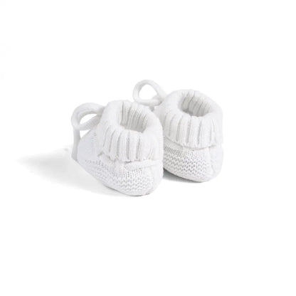 Knitted Booties in White