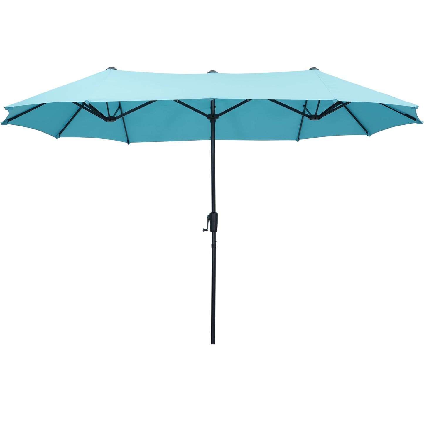 Ainfox 13ft Large Patio Umbrella, Outdoor Double-Sided Rectangle Market Heavy Duty Umbrellas without Base