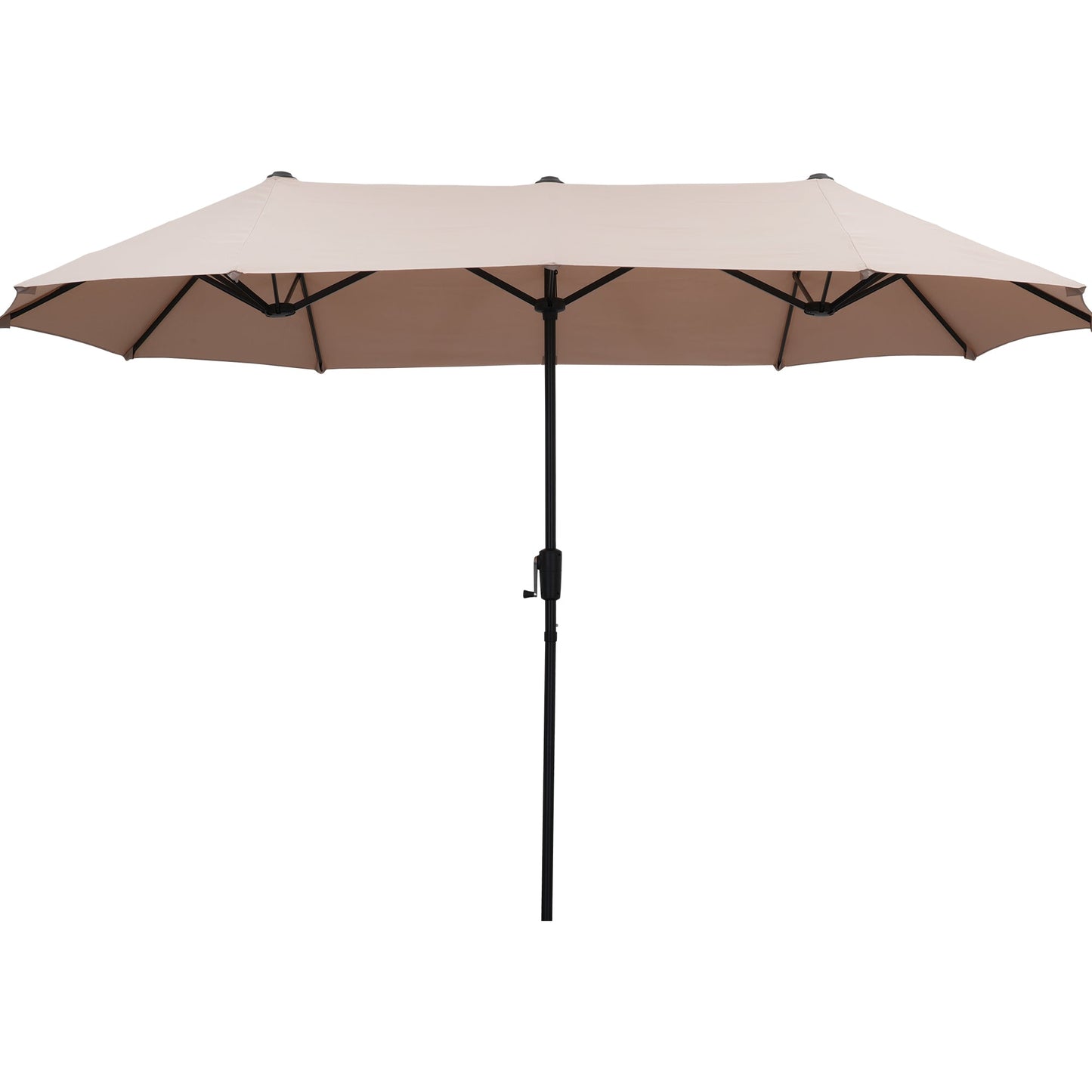 Ainfox 13ft Large Patio Umbrella, Outdoor Double-Sided Rectangle Market Heavy Duty Umbrellas without Base