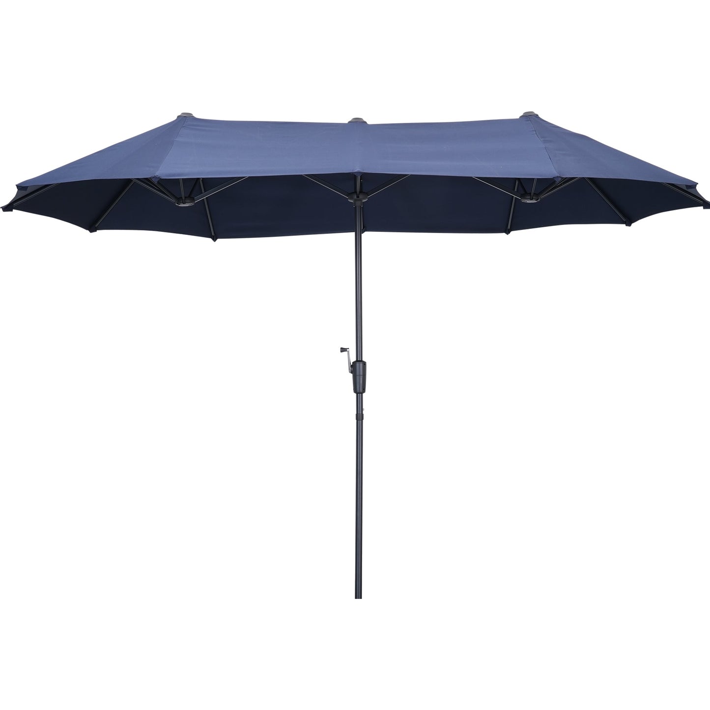 Ainfox 13ft Large Patio Umbrella, Outdoor Double-Sided Rectangle Market Heavy Duty Umbrellas without Base
