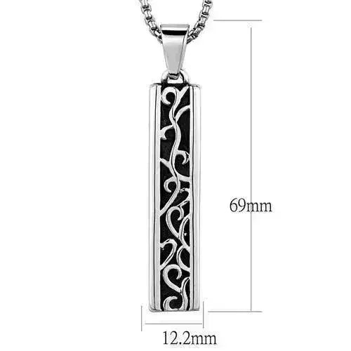 High-Polish Steel Necklace TK2007 – Plating-Free Mirror Finish