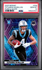 Graded 2025 Panini Mosaic Tetairoa McMillan #309 Purple Scope Rookie RC Football Card PSA 10 Gem Mint