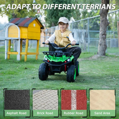 TOBBI 24V Electric Kids Ride-on ATV Quad