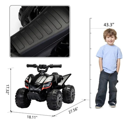 TOBBI 6V Electric Kids Ride-On ATV with Spray Device