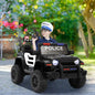 TOBBI 12V 2-Seater Electric Kids Off-Road Police Car