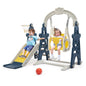 TOBBI & NYEEKOY 4-in-1 Toddler Slide and Swing Playset with Hoop