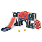 TOBBI & NYEEKOY 9-in-1 Large Rocket-Themed Toddler Climber Slide