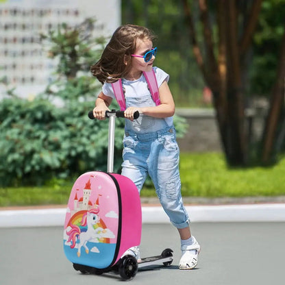 TOBBI & VLIVE Kids Scooter Suitcase 2-Piece Set