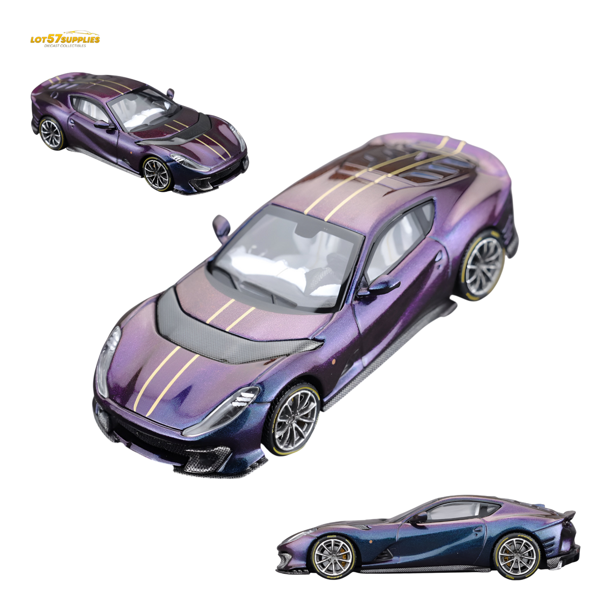 TOC Ferrari 812C Chameleon Purple 1:64