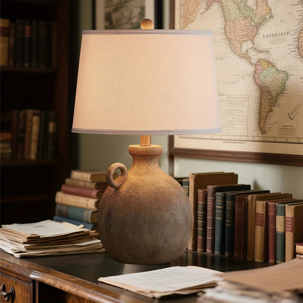 Table Lamp - 3-Way Dimmable White