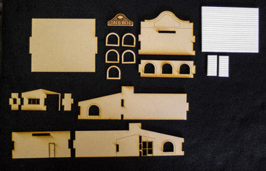 28mm (O Gauge) Taco Restaurant (MDF) - 28MMDF163