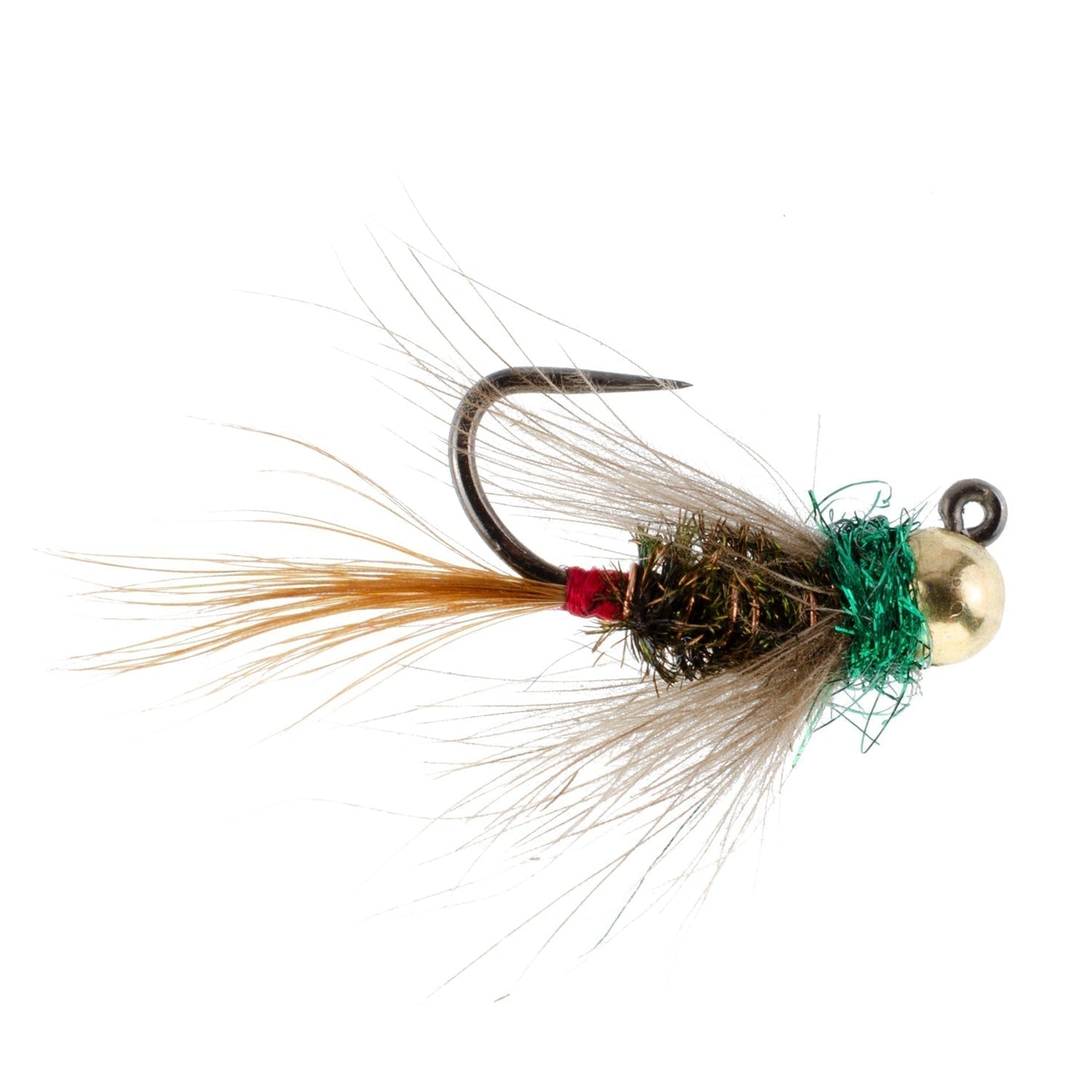 3 Pack Tungsten Tactical CDC Frenchie Euro Nymph Jig - Size 12