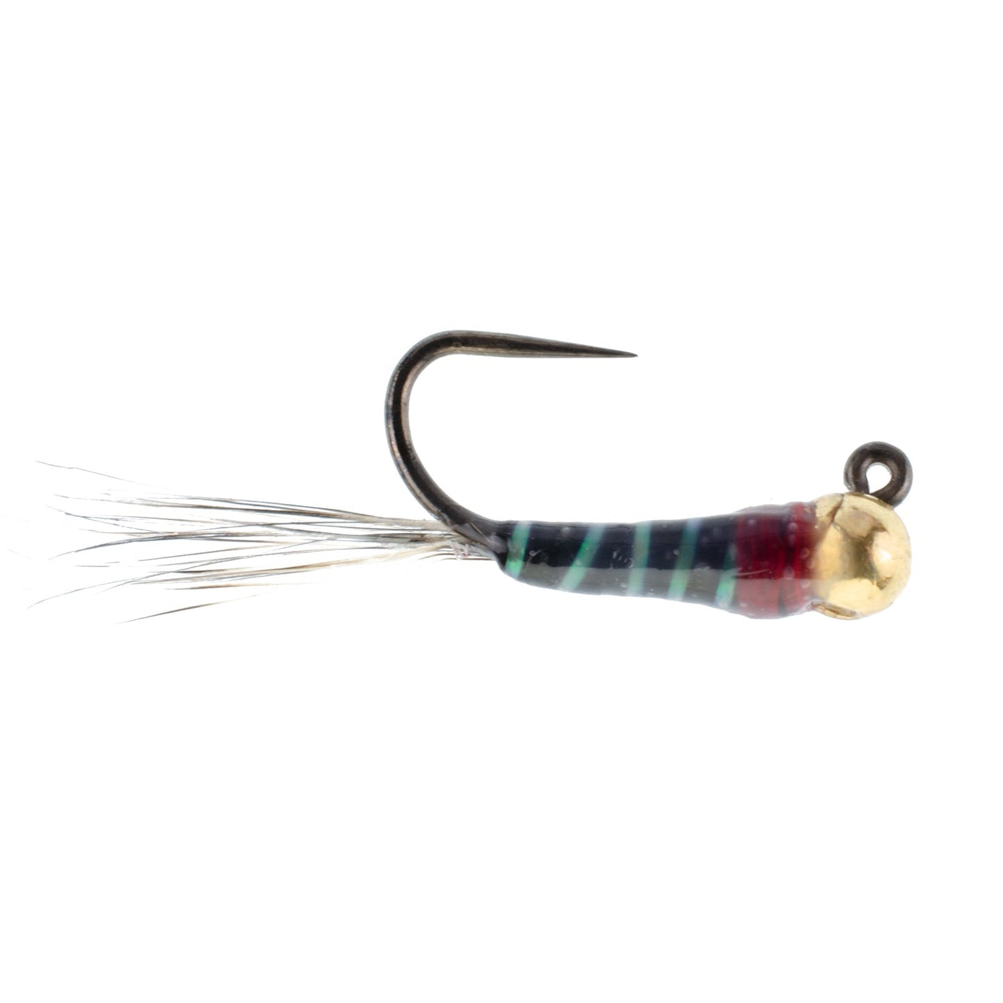 Tungsten Bead Black Perdigon Tactical Jig Euro Nymph - 6 Flies Size 16