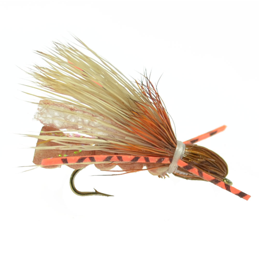 Tan Foam Golden Stone - Stonefly Dry Fly - 6 Flies Hook Size 10