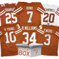 Autographed/Signed University of Texas College Football Jersey Mystery Box with PSA JSA or Beckett COA