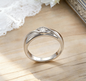 Couple Rings Geometric Line & Eye Design