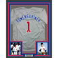 Framed Autographed/Signed Thomas Ian Nicholas Henry Rowengartner Rookie 35x39 Of The Year Chicago Grey Baseball Jersey Beckett BAS COA