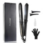 RUCHA Infrared Steam Hair Straightener 2 Inches Wide Plate Hair Salon Steampod Ironing Styler Ceramic Tourmaline Flat Iron