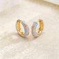 Vintage Enamel Flower Petal Ear Cuffs