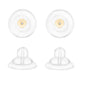 Universal EZback Earring Backs Soft Clear Silicone
