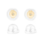 Universal EZback Earring Backs Soft Clear Silicone