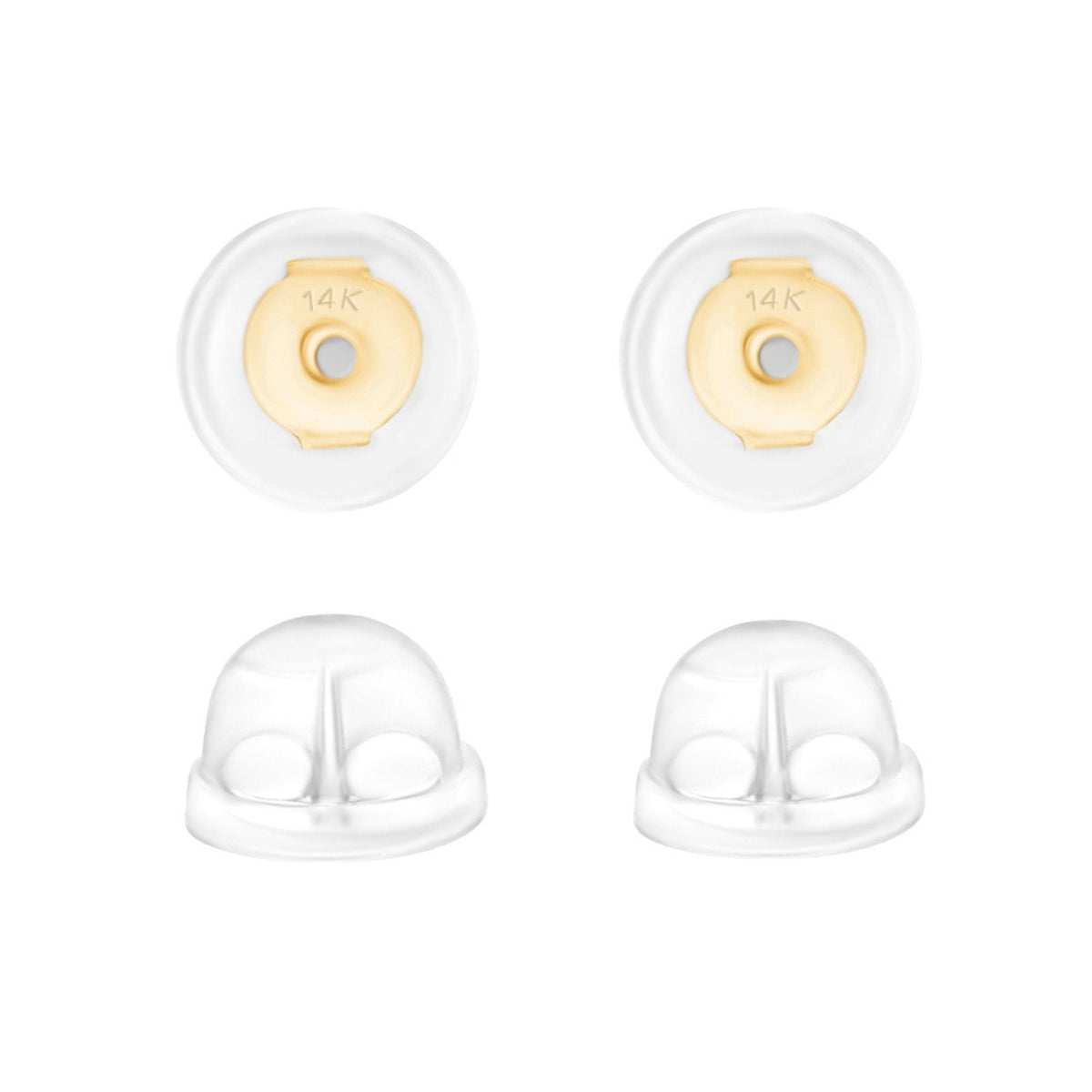 Universal EZback Earring Backs Soft Clear Silicone