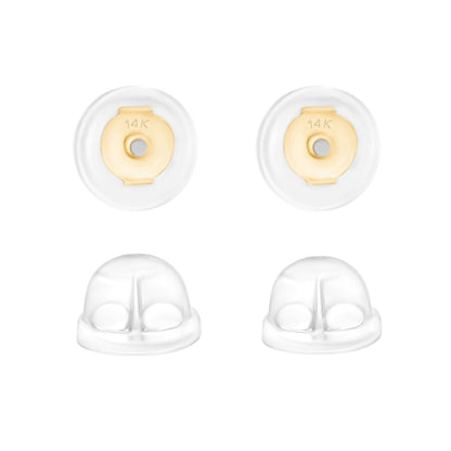 Universal EZback Earring Backs Soft Clear Silicone