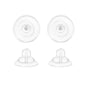 Universal EZback Earring Backs Soft Clear Silicone
