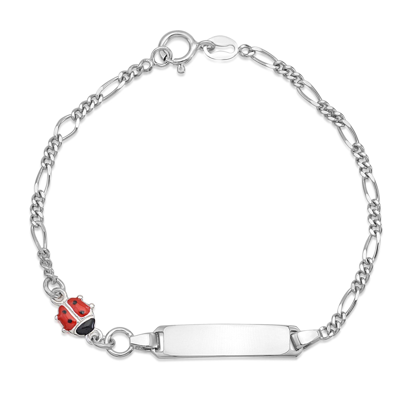 UNICORNJ Sterling Silver 925 Childrens Bracelet with Enamel Charm Italy