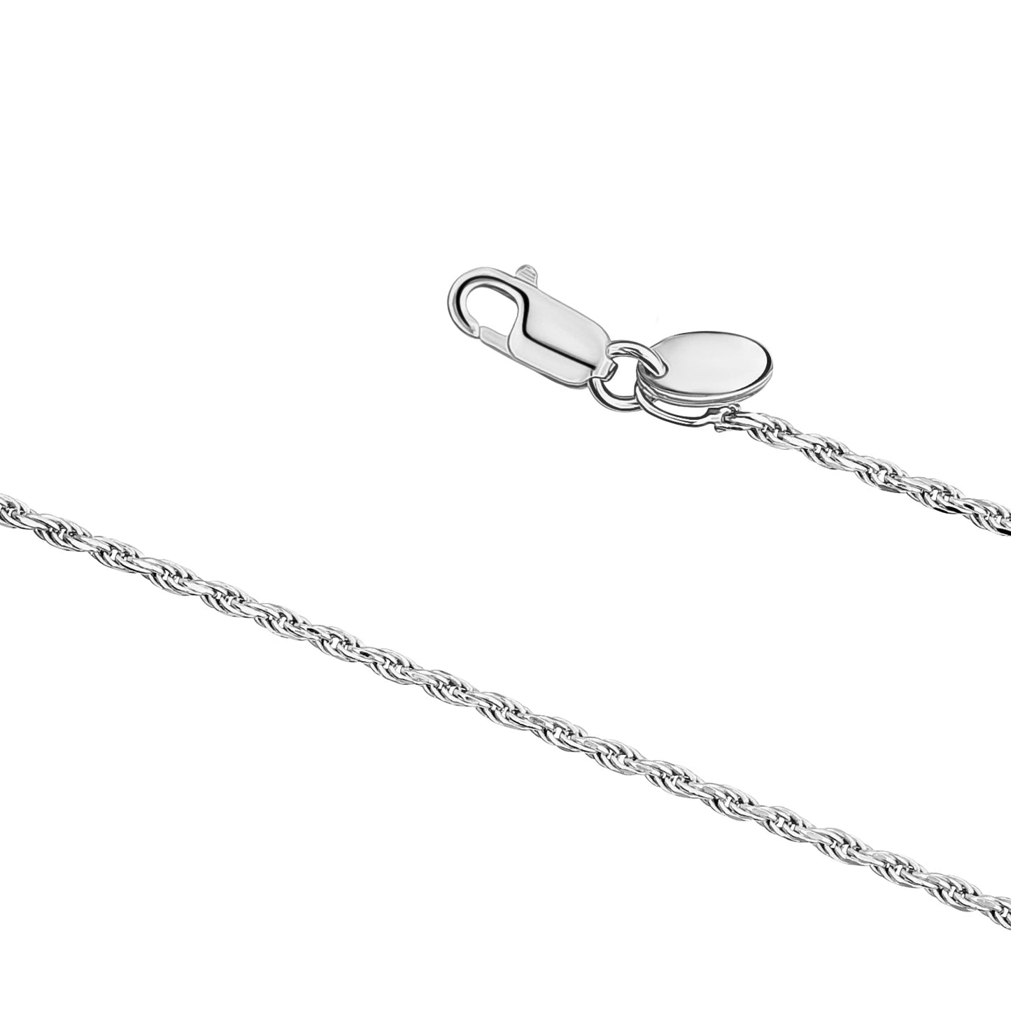 Sterling Silver Rose Gold Yellow Gold Plated French Rope Chain Italy 33.5"