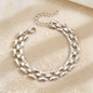 Y-Shaped Layered Necklace & Bracelet Set