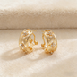 Vintage Enamel Flower Petal Ear Cuffs