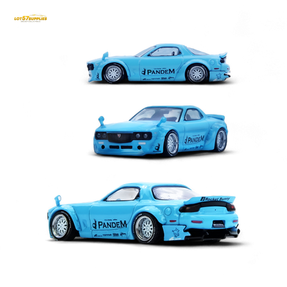 INNO64 Mazda RX7 FD3S Pandem Tiff Blue 1:64