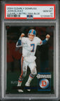 Graded 2024 Panini Clearly Donruss John Elway #9 Clearly Retro 1994 Blue /49 Football Card PSA 10 Gem Mint
