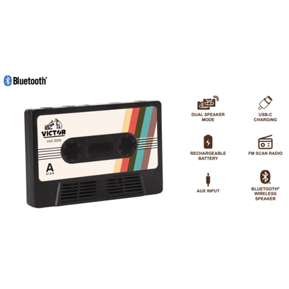 Victor Cassette Bluetooth Speaker