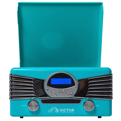 Victor Diner 7-in-1 Turntable Music Center with CD & MP3 Player and Bluetooth Function