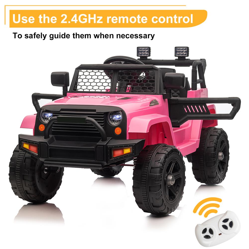 Premium 12V Electric Kids Ride On Car Truck with 2.4G Remote - Up to 8-12 Hours of Playtime
