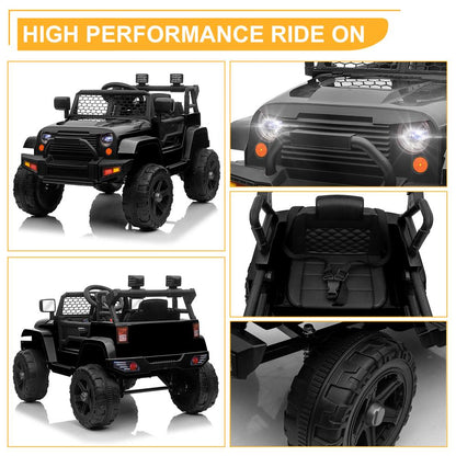 Electric Ride On Truck Car for 3-5 Year Olds with 12V Battery and 3 Speed Options - Supports up to 28kg