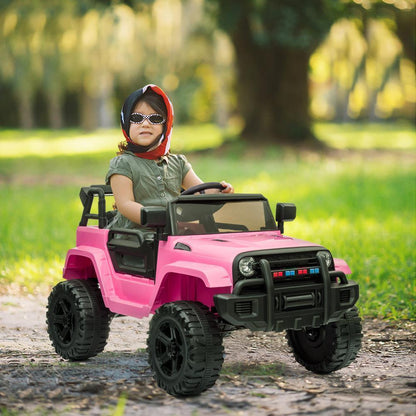 Electric Ride-On Truck for Kids with LED Lights, MP3 Player, and Remote Control