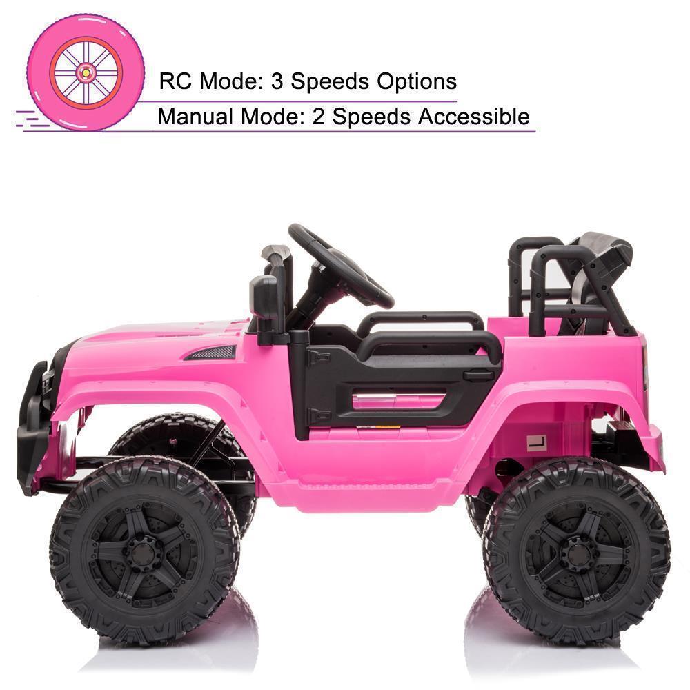 Remote Control Ride On Car Truck with 3 Speed Modes - Perfect for Christmas Fun!
