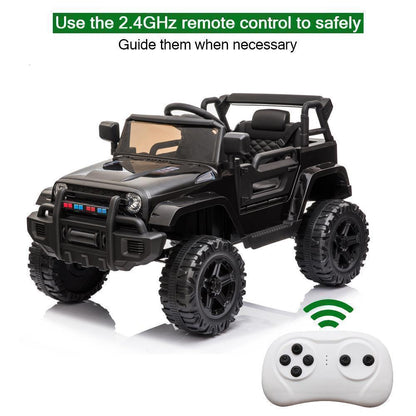 Electric Kids Ride-On SUV with Remote Control, MP3 Player, and LED Lights - 3 Speed Options