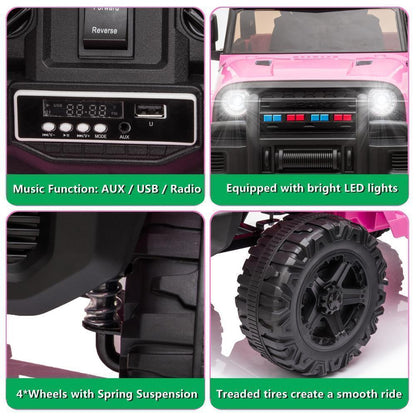 Electric Kids Ride-On SUV with Remote Control, MP3 Player, and LED Lights - 3 Speed Options