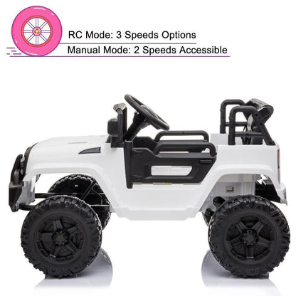 Electric Kids Ride-On SUV with Remote Control, MP3 Player, and LED Lights - 3 Speed Options