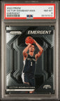 Graded 2023 Panini Prizm Victor Wembanyama #12 Emergent Rookie RC Basketball Card PSA 8 Near Mint